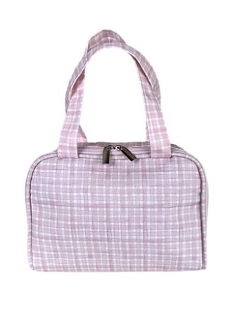 Malinha P xadrez rosa