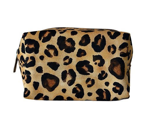 Necessaire mini mini quadradinha Onça