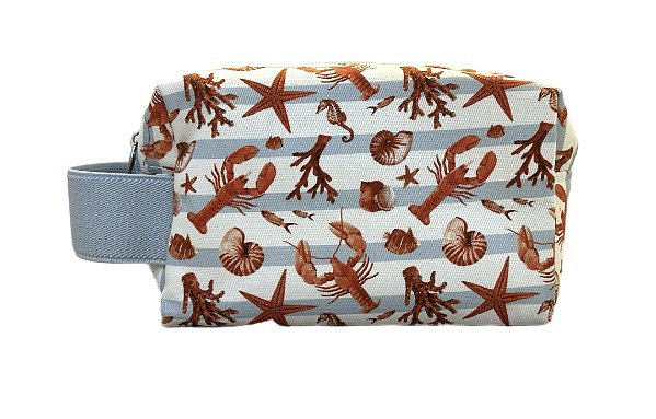 Necessaire Quadradinha fundo do mar