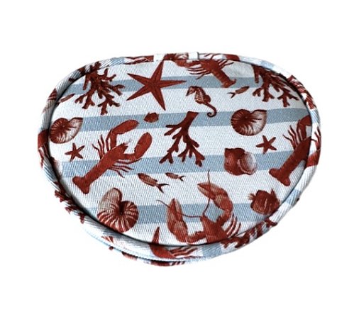 Porta joias oval fundo do mar