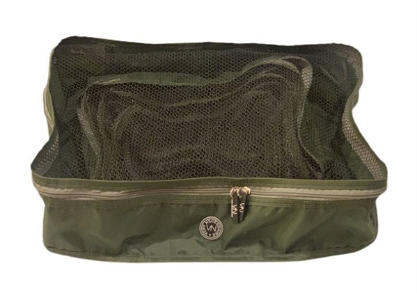 Kit nylon verde militar com cinza claro