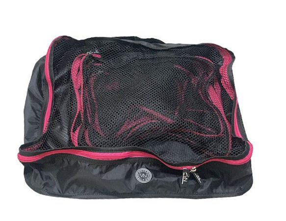 Kit nylon preto com Pink