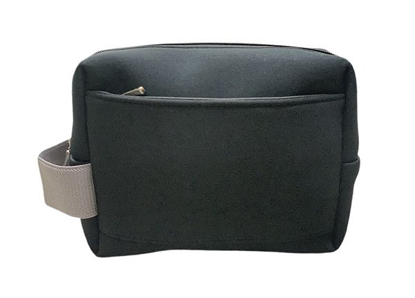 Necessaire Rafa neoprene alça cinza