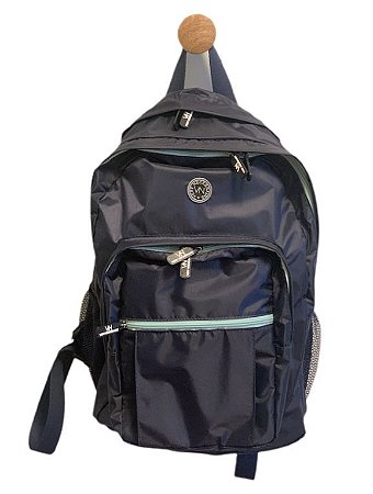 Mochila azul Marinho com turquesa