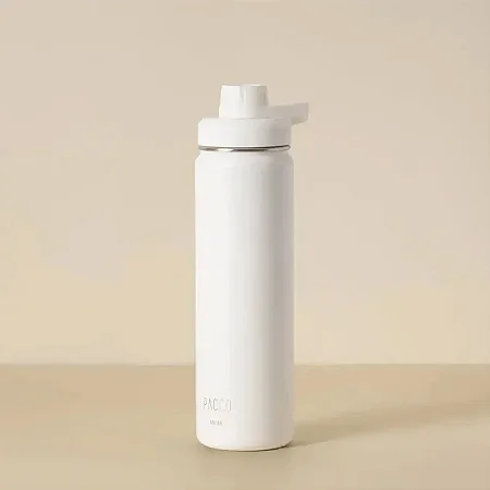 GARRAFA TÉRMICA PACCO HYDRA V2 BRANCA 650ML