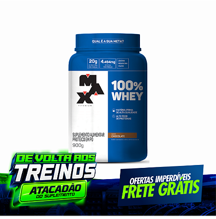 100% MAX TITANIUM POTE 900G