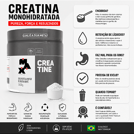 CREATINA CREAPURE MAX TITANIUM POTE 250G