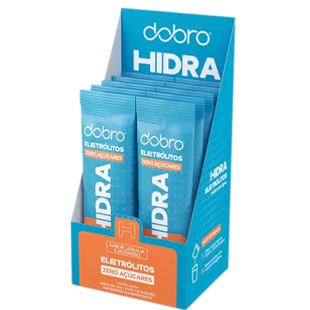 HIDRA ELETROLITOS DOBRO LARANJA E MORANGO D/10 7G