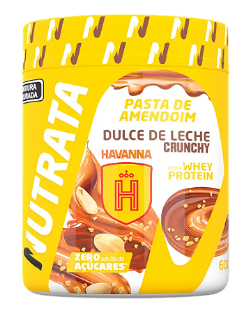 PASTA DE AMENDOIM NUTRATA DULCE DE LECHE HAVANA 600G