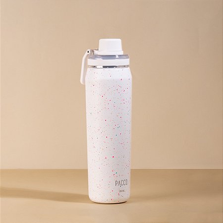 GARRAFA TERMICA PACCO VYTA SPLASH PINK/YELLOW CRUSH 650ML