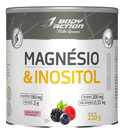 MAGNESIO & INOSITOL BODYACTION F VERMELHAS 210G