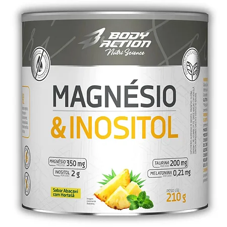 MAGNESIO & INOSITOL BODYACTION ABACAXI C/ HORTELA 210G
