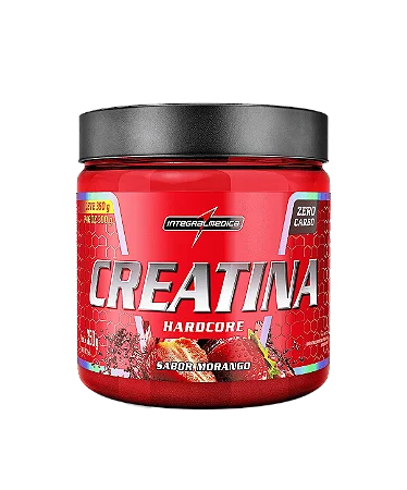 CREATINA INTEGRALMEDICA HARDCORE MORANGO 350G