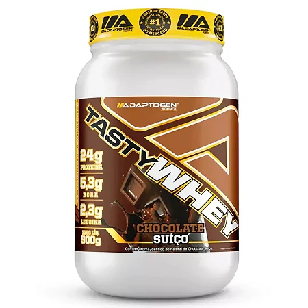 TASTY WHEY ADAPTOGEN CHOCOLATE SUIÇO 900G
