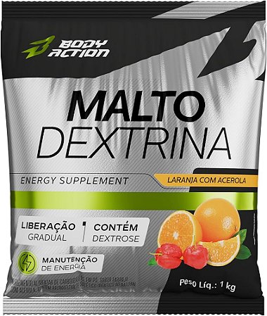 MALTO DEXTRIN BODYACTION LARANJA/ACEROLA PC 1KG