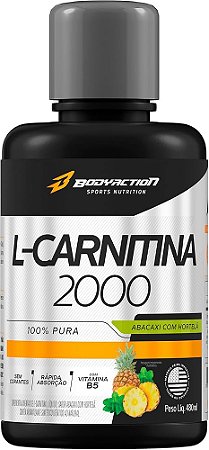 L-CARNITINE PURE 2000 BODYACTION ABACAXI/HORTELA 480ML