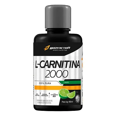 L-CARNITINE PURE 2000 BODYACTION LIMAO 480ML