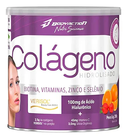 COLAGENO HIDRO VERISOL/A.H BODYACTION LARANJA/ACEROLA 200G