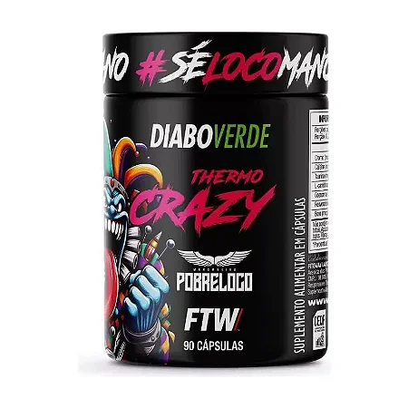 THERMO CRAZY FTW DIABO VERDE POBRELOCO 90 CAPS