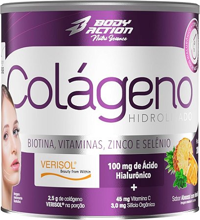 COLAGENO HIDRO VERISOL/A.H BODYACTION ABACAXI/HORTELA 200G
