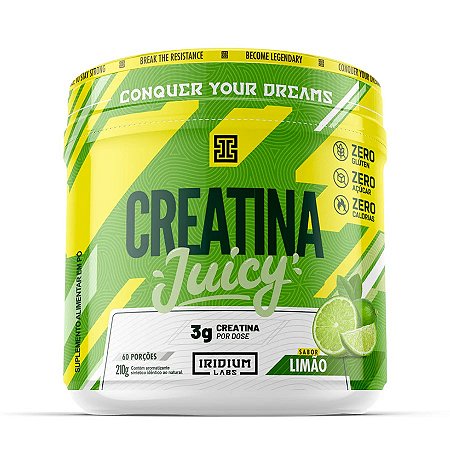 CREATINA JUICY IRIDIUM LIMAO 210G