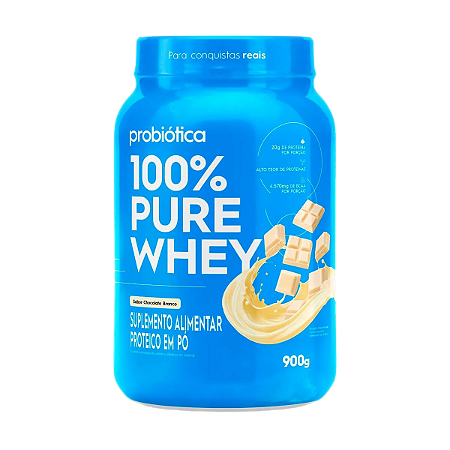 100% PURE WHEY PROBIOTICA CHOCOLATE BRANCO PT 900G