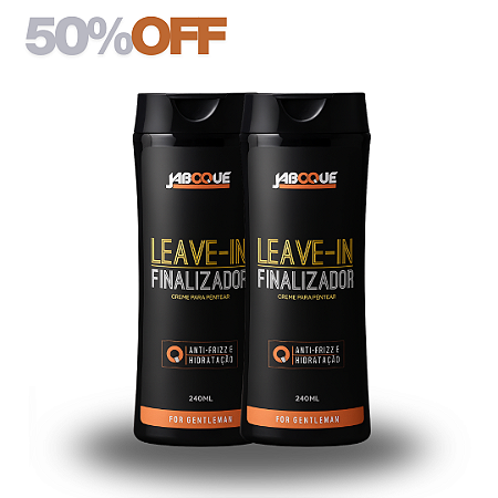 Kit 2 Leave-In Cabelo Jaboque 240ml – Anti-Frizz e Hidratação