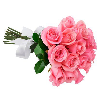 Buquê de 20 Rosas Cor de Rosas