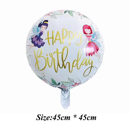 Balão Happy Birthday De Fada