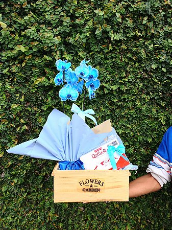 Presente Azul – Orquídea & Bombons