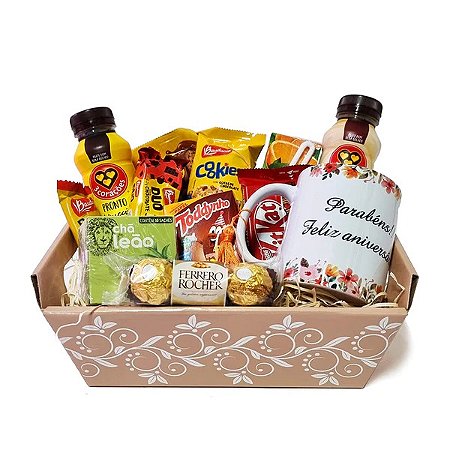 Cesta Matinal Feliz Aniversário