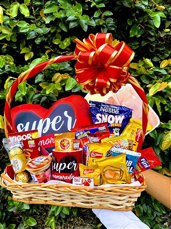 Cesta de Café da manhã  Para uma "Super namorada"