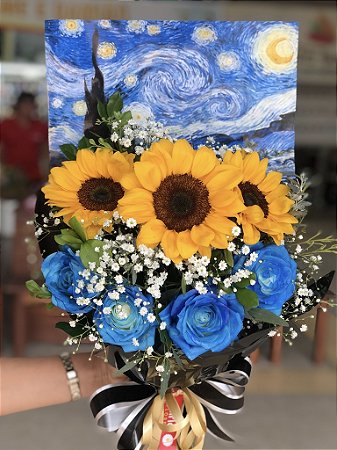 Buquê Noite Estrelada - Van Gogh