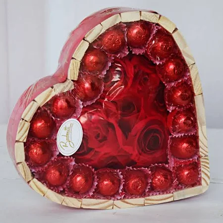 Chocolate de Coração Bombonatti tam. G