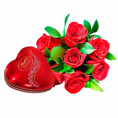 Buquê Amor & Paixão Com Chocolate Lindt