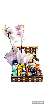 Café Gourmet com Orquídea