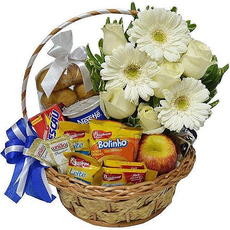 Cesta de Café da Manhã Bon Jour para Ele