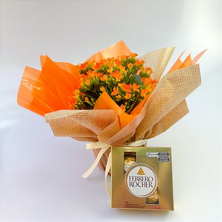 Kalanchoe Laranja com Ferrero Rocher 50g