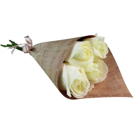 Ramalhete de 04 Rosas Brancas