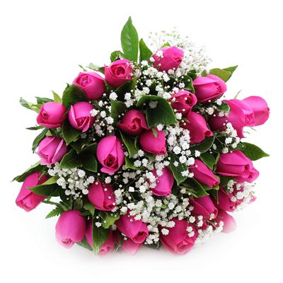 Buquê de 20 Rosas Pink Tradicional