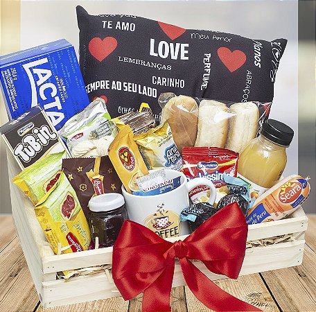 Bandeja de Café da Manhã Encanto com Almofada