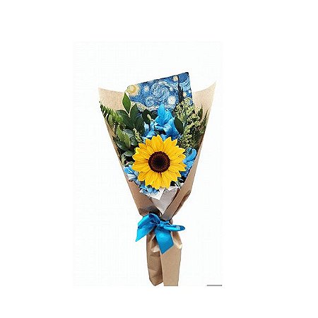 Ramalhete de Girassol Unitário Noite Estrelada