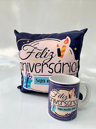 Kit "Feliz Aniversário" Azul