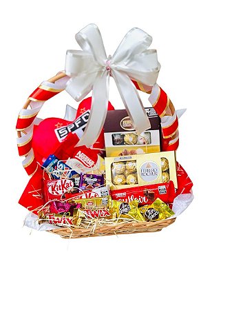 Luxuosa Cesta De Chocolates Nobres - São Paulo