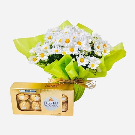 Margarida Branca Com Ferrero Rocher 100 Gramas