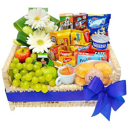 Luxuosa Cesta de Café da Manhã Para Ele