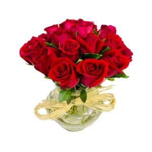 Luxuoso Arranjo de Rosas Premium