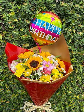 Buquê Happy Birthday