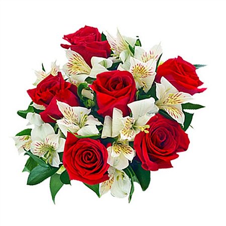 Buquê  Elegância de Rosas e Astromélias