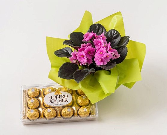 Violeta com Ferrero Rocher
